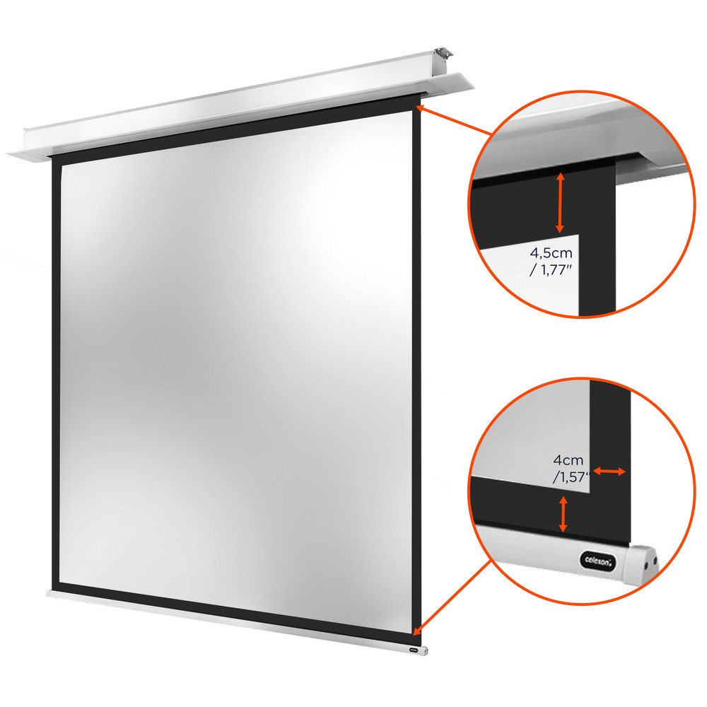 celexon Deckeneinbauleinwand Motor Professional Plus 220 x 220 cm