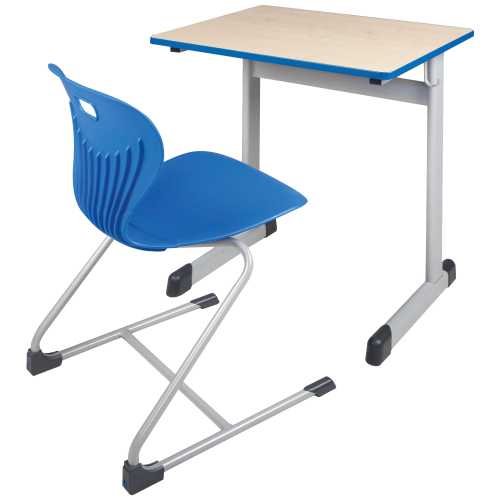 Einer-Schülertisch 75x65 cm Modell T mit Vollkern Tischplatte Tischhöhe: 53 cm