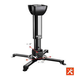celexon Beamer-Deckenhalterung universal MultiCel 3040 Pro - schwarz