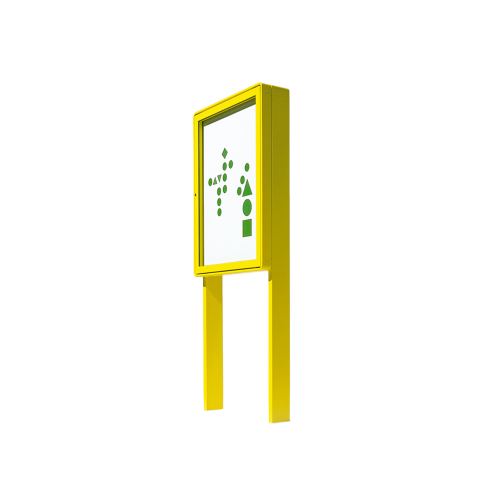 Aluvitrine Modell W5 mit Lederstruktur Maße wählbar