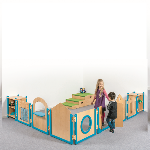 Raumteiler "Haus" B/H/T: 70,5x60/80x4 cm, Stollenbauweise