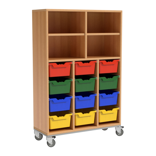 Schrank mitt 12 Schüben und 2 Fächern B/H/T: 105x91x50 cm, fahrbar