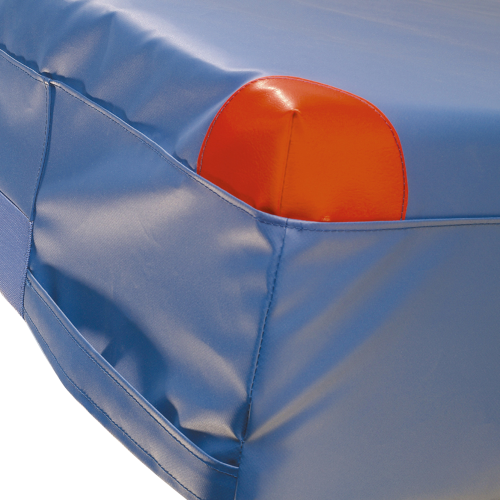 Turnmatte, Weichbodenmatte mit Schaumkern, uni-blau B/H/T: 100x25x200 cm, RG 21/25