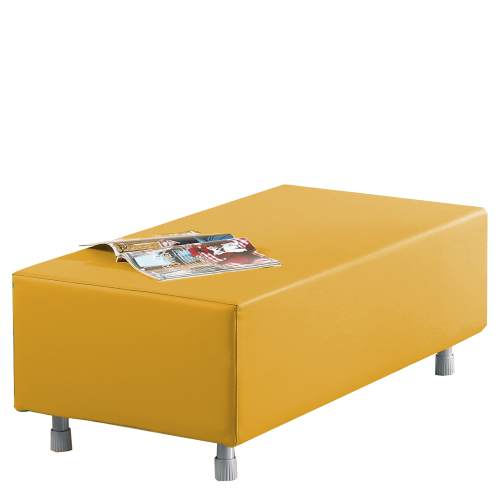 Sitzelement Rechteck klein aus der Sofaserie Wellness-Oase B/H/T: 112x40x56 cm mit Stoffbezug
