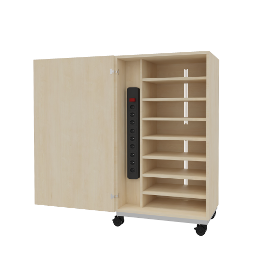 Notebookwagen mit 8 Fächern, fahrbar B/H/T: 60x125x42 cm