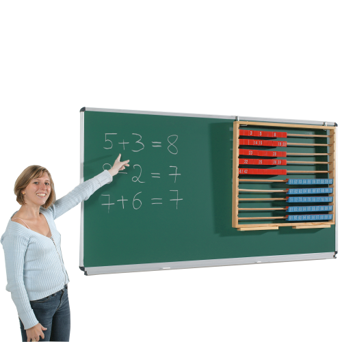 Wandtafel aus Stahl, Serie ST, grün Wandtafel wahlweise mit Ablage