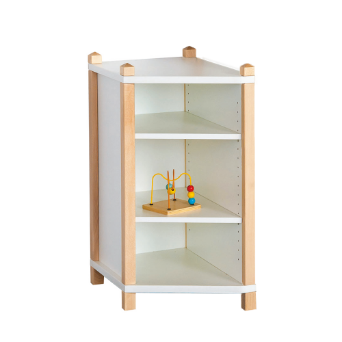Stollen-Ausgleichsregal B/H/T: 40x80x60/40 cm, Zur Tiefenreduzierung, links angestellt