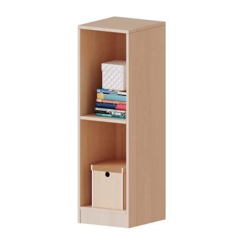 Taschenregal mit großen Fächern, 3 Ordnerhöhen - Serie evo180 Breite 36,1 cm, Gesamthöhe 118 cm, 2 hohe Fächer