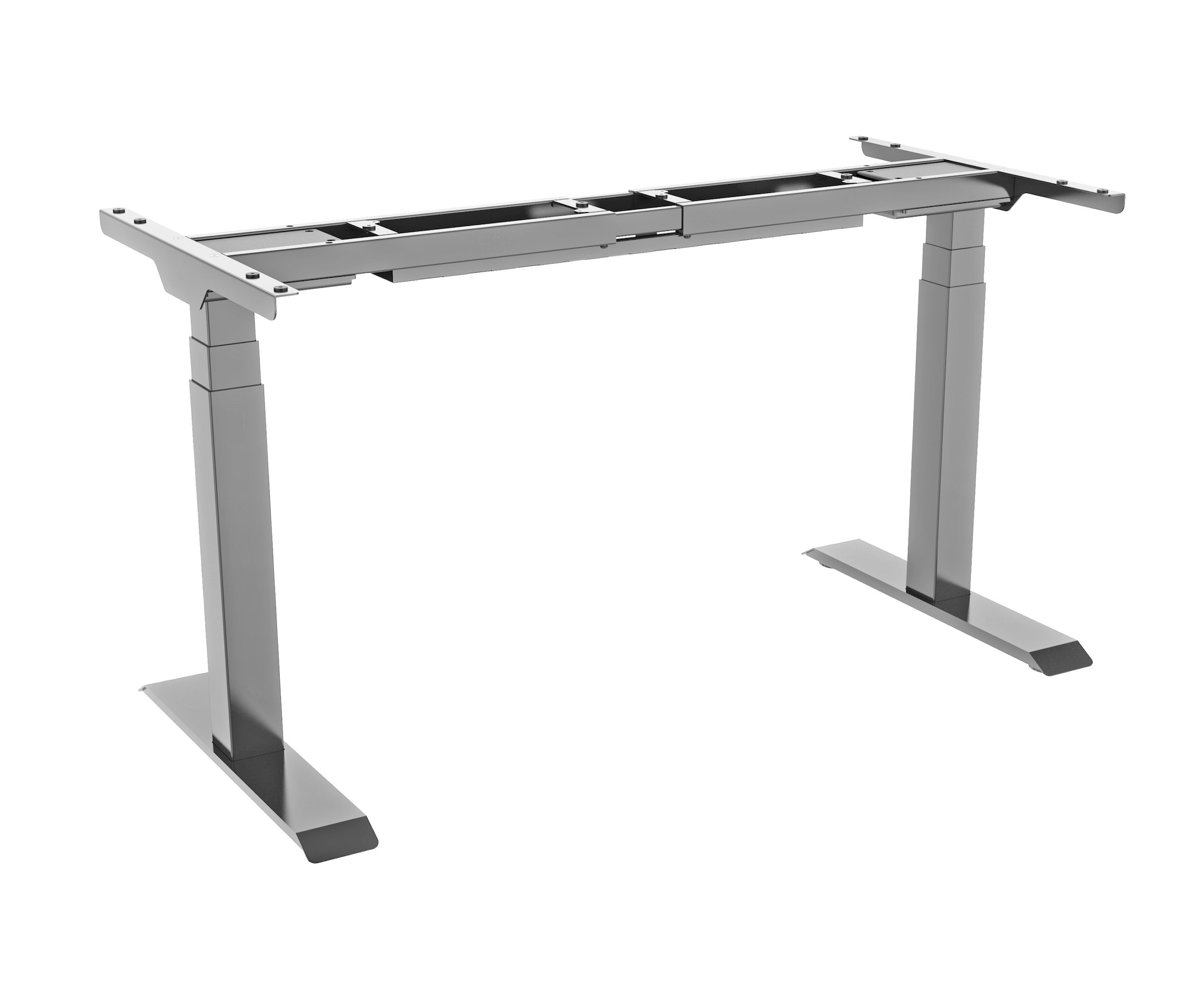 celexon elektrisch höhenverstellbarer Schreibtisch Professional eAdjust-58123 - grau, inkl. HPL Tischplatte 125 x 75 cm
