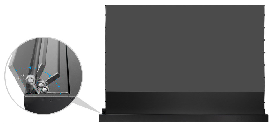 celexon UST Hochkontrast Bodenscheren Leinwand - HomeCinema Plus, 92" schwarz
