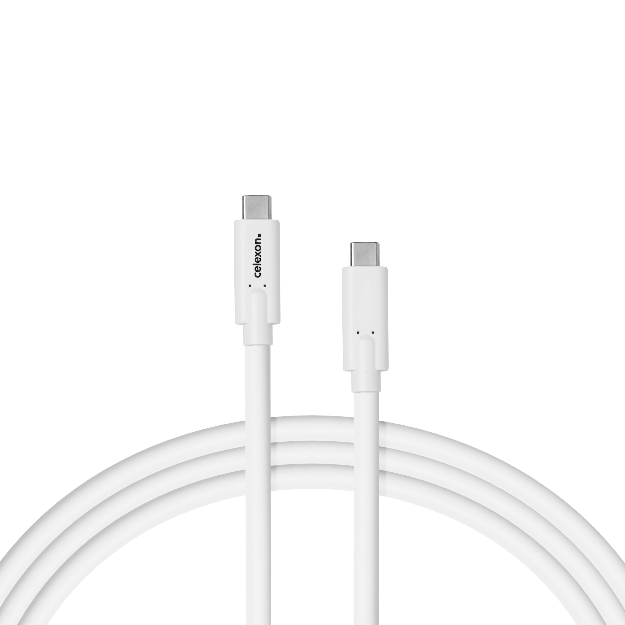 celexon USB-C Kabel - USB 3.2 Gen 2x1 1,0m, weiß