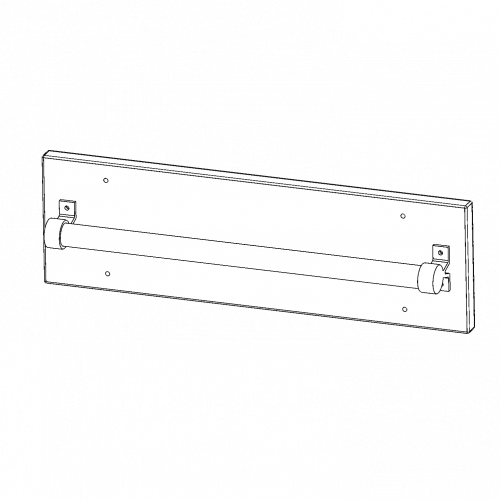 Leiterparkstation für Einhängeleiter / Leiterzarge - Serie evo180 für 50 cm tiefe Schrankwände, zur seitlichen Befestigung an Schrank (ab Schranktiefe 50cm) oder an der Wand