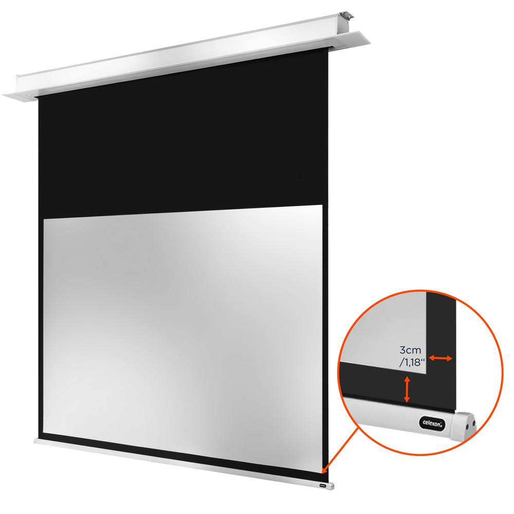 celexon Deckeneinbauleinwand Motor Professional Plus 160 x 100 cm