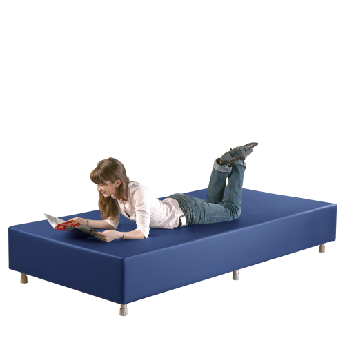 Sitzelement Rechteck groß aus der Sofaserie Wellness-Oase B/H/T: 224x40x112 cm, Bezug Stoff, Bezug und Kern schwer entflammbar