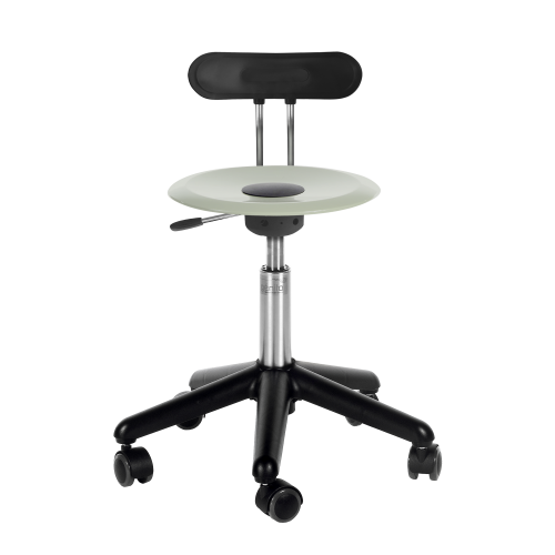 Genito UFO Erzieherstuhl, Drehstuhl mit Gaslift, fahrbar, Sitzteller Polycarbonat (PC) Sitzhöhe: 33-41 cm