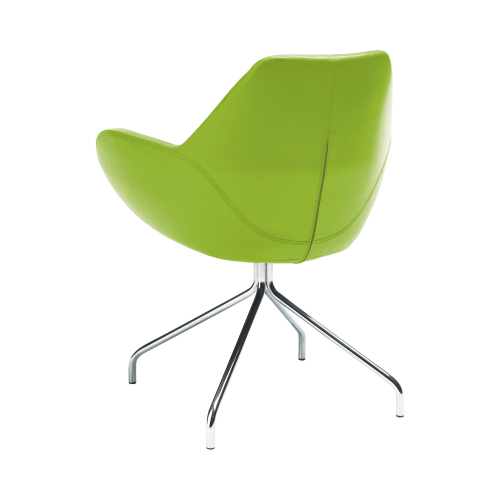 Stuhl Nele, mit Spinnenfuß B/H/T: 67x86x60 cm, Gestellfarbe: schwarz, Stoffgruppe wählbar