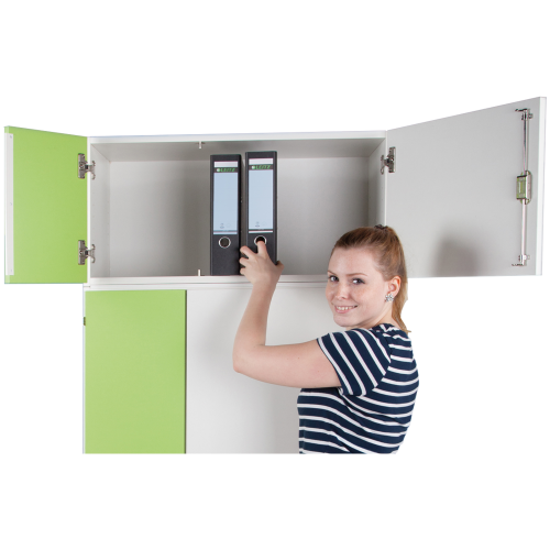 Aufsatzschrank für Notebooktower B/H/T: 80x40x50 cm, kleine Tür links