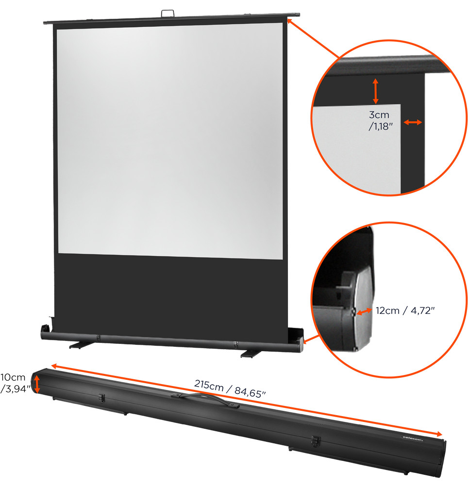 celexon Leinwand Ultramobil Plus Professional 200 x 200 cm