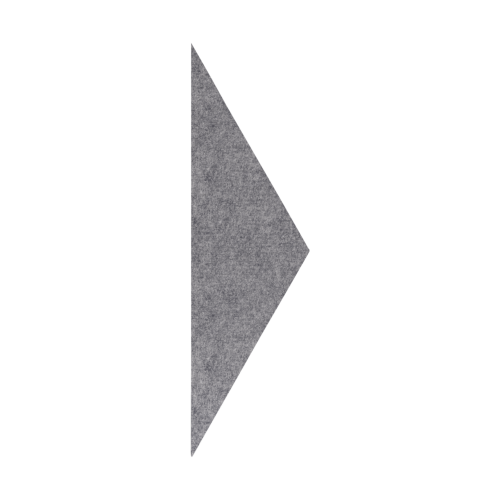 Akustikelement AKUSTIX Shape #11 B/H/T: 10,1x35x1,8 cm, PET Gestaltungspaneel in Dreieck-Form