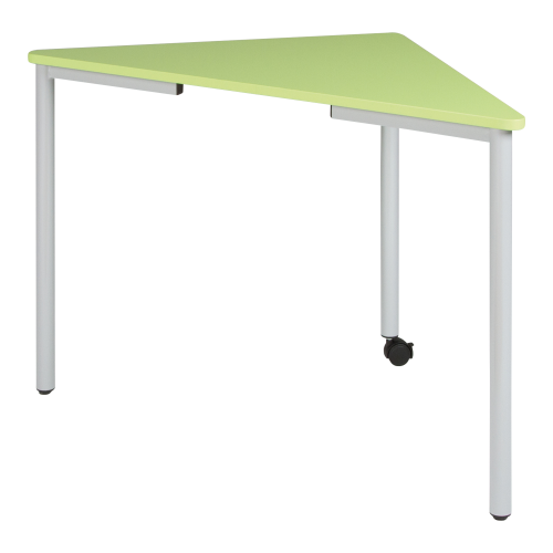 höhenverstellbarer Pythagoras Dreiecktisch, mit Vollkernplatte, inkl. Schiene B/H/T: 120x85x85 cm